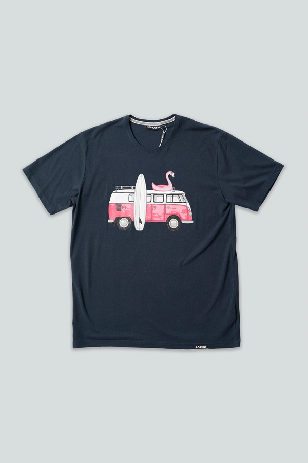 Lakor Pink Van T-shirt - Blueberry